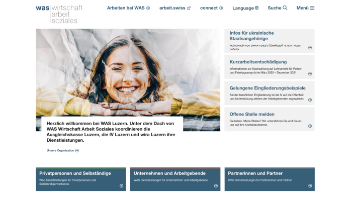 Neue Website WAS Luzern